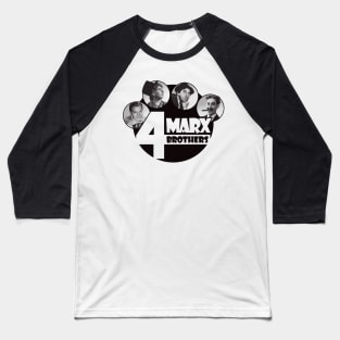 The 4 Marx Brothers at Paramount monotone version Baseball T-Shirt